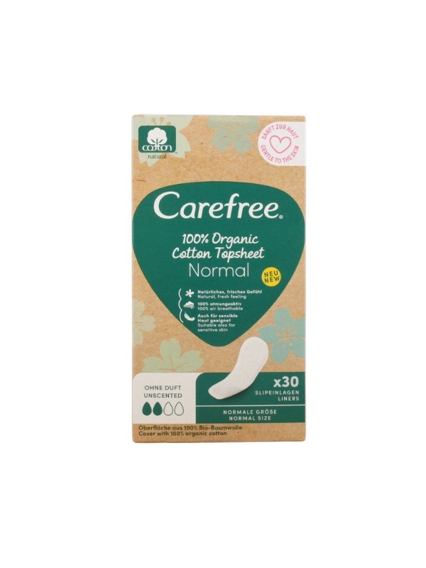 Carefree Wkładki higieniczne Normal Organic Cotton 30 sztuk 