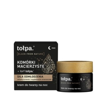 Tołpa Black From Nature Krem do twarzy na noc Komórki Macierzyste 50ml