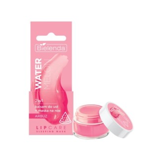 Bielenda Lip Care Sleeping Mask Arbuz Mania 2w1 Balsam do ust+maska na noc