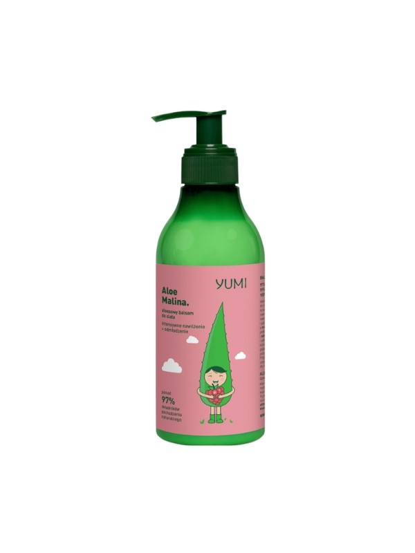 Yumi aloesowy Balsam do ciała intensywnie nawilżający Malina 300 ml 