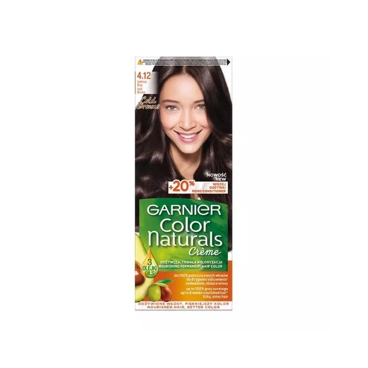 Garnier Color Naturals Farba do włosów /4.12/ Lodowy brąz