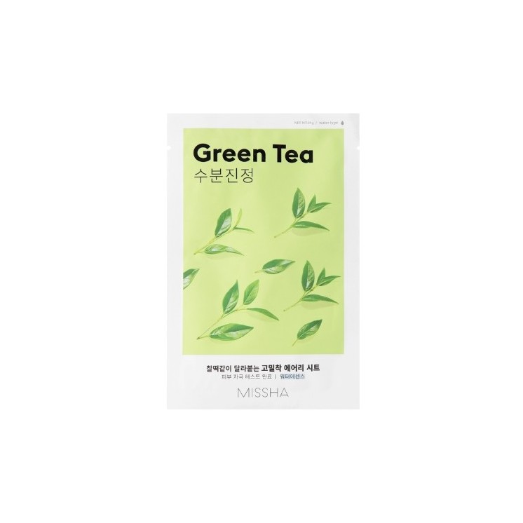 Missha Airy Fit Sheet Mask Green Tea Nawilżająca Maska w Płachcie 19 g