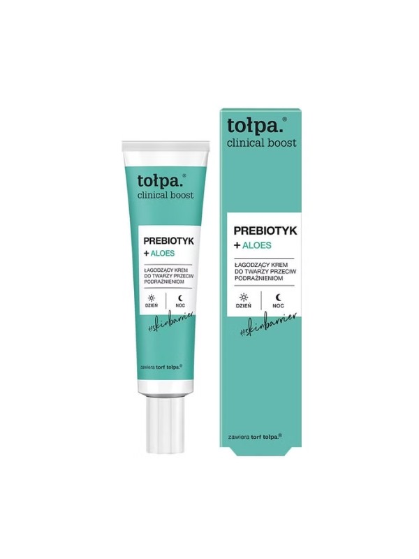 Tołpa Clinical Boost Kojący Łagodzący Krem Do Twarzy Prebiotyk i Aloes 40 ml