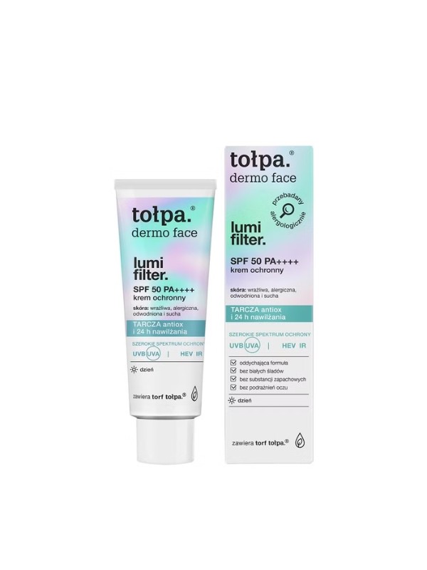 Tołpa Dermo face Lumi Filter Krem Ochronny SPF 50 PA++++ 40 ml