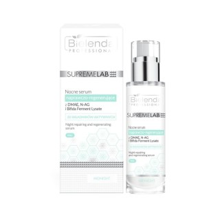 Bielenda Professional SUPREMELAB Nocne serum naprawczo – regenerujące z DMAE, N-AG, Bifida Ferment Lysate 30 ml