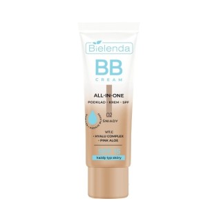 Bielenda ALL IN ONE BB CREAM każdy typ skóry odcień 02 śniady 30 ml