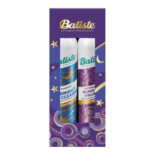 BATISTE Zestaw świąteczny Suchy Szampon Heavenly Volume 200 ml + Overnight Light Cleanse 200 ml