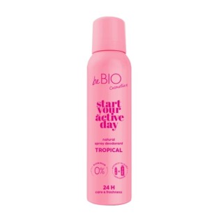 BeBio Start your active day Naturalny dezodorant w sprayu Tropical 125 ml