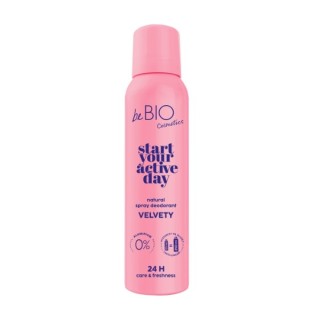 BeBio Start your active day Naturalny dezodorant w sprayu Velvety 125 ml