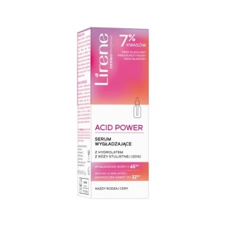 Lirene Acid Power serum wygładzające z hydrolatem z róży stulistnej 30 ml