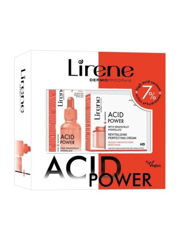 Lirene Zestaw Acid Power Krem do twarzy 50 ml + Serum do twarzy 30 ml