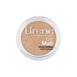 Lirene City Matt Mineral Mattifying Compact Powder mineralny puder matujący 03 Beżowy 9 g