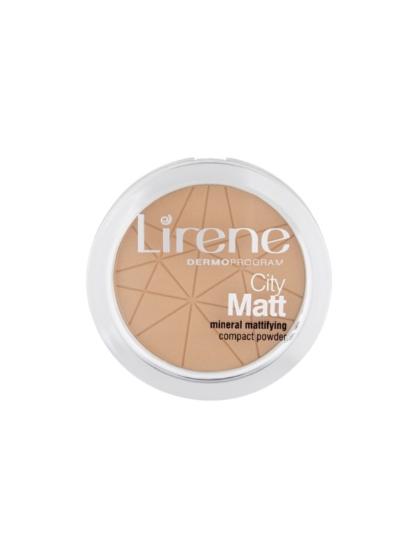 Lirene City Matt Mineral Mattifying Compact Powder mineralny puder matujący 03 Beżowy 9 g