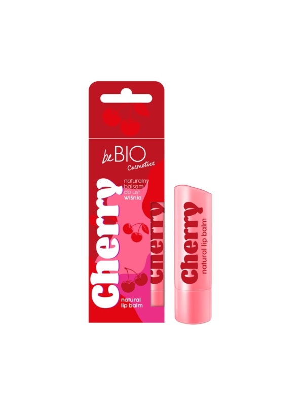 BeBio Cosmetics Naturalny nawilżający balsam do ust Wiśnia 5 g