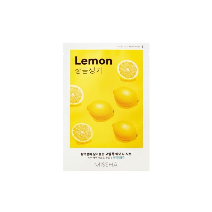 Missha Airy Fit Sheet Mask Lemon nawilżająca Maska w Płachcie 19 g