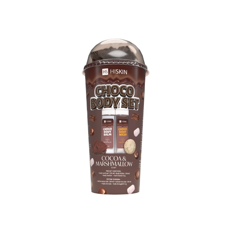 HiSkin Choco Body Set czekoladowy Zestaw do kąpieli i pielęgnacji ciała 