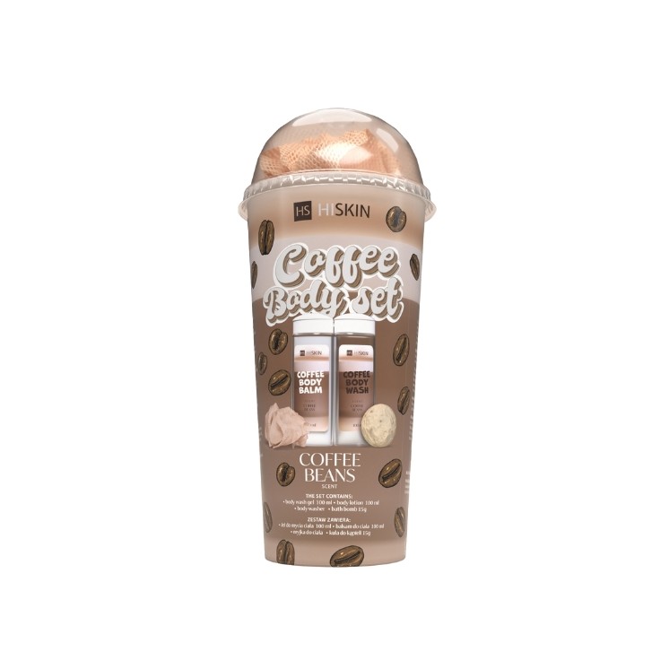 HiSkin Coffee Body Set kawowy Zestaw do kąpieli i pielęgnacji ciała 