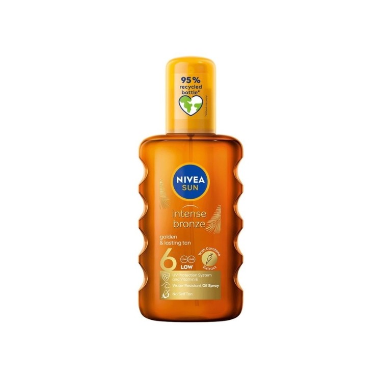 Nivea Sun Intense Bronze Olejek do opalania SPF6 200 ml