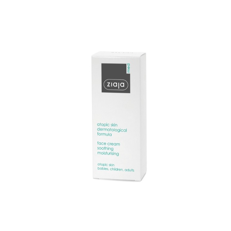 Ziaja Med atopowa Kuracja dermatologicza Krem do twarzy kojący - nawilżający 50 ml