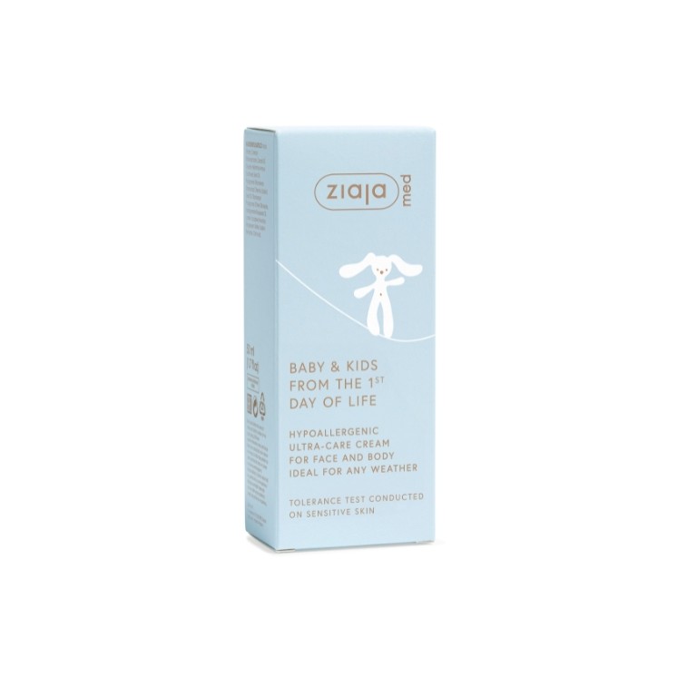 Ziaja Med Kids ultrapielegnujący Krem do buzi i rączek 50 ml