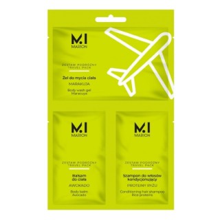 Marion Travel Pack Zestaw podróżny: Żel do mycia ciała+Balsam do ciała+Szampon do włosów (30-06-2026)