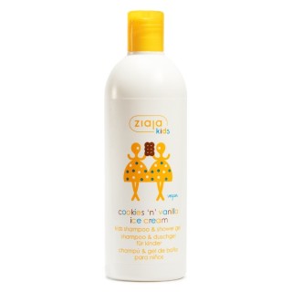 Ziaja Maziajki Szampon + Płyn do mycia lody ciasteczkowo-waniliowe 400 ml