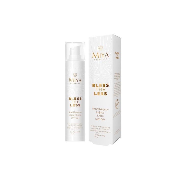Miya Cosmetics Bless The Less nawilżająco - kojący Krem do twarzy SPF50+ 50 ml