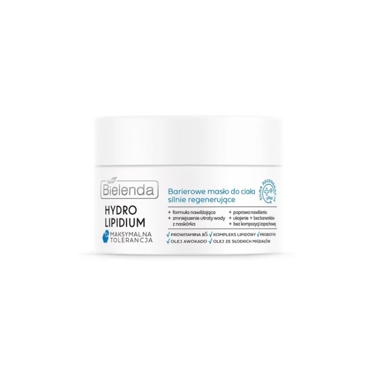 Bielenda Hydro Lipidium silnie regenerujące Masło do ciała barierowe 200 ml