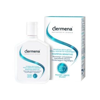 Dermena Sensitive Szampon do wrażliwej skóry głowy i nadmiernie wypadających włosów 200 ml Dermena Sensitive Szampon do wrażliwej skóry głowy i nadmiernie wypadających włosów 200 ml