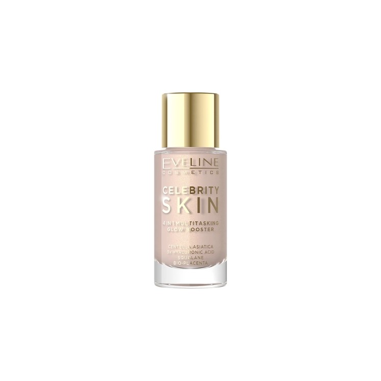Eveline Celebrity Skin 4w1 wielofunkcyjna Baza do twarzy Glow Booster /01/ 30 ml Eveline Celebrity Skin 4w1 wielofunkcyjna Baza do twarzy Glow Booster /01/ 30 ml