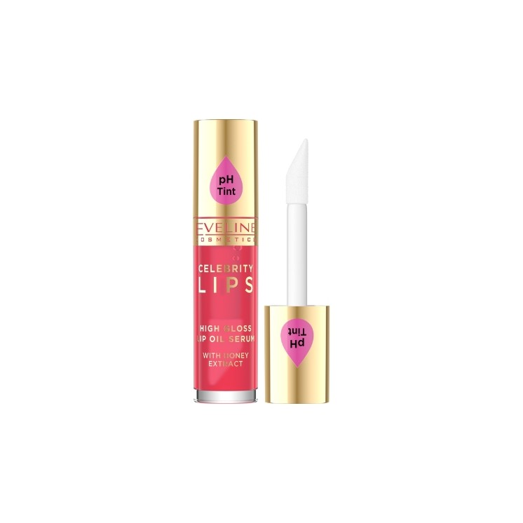 Eveline Celebrity Lips Olejek - serum do ust /04/ Red 5 ml Eveline Celebrity Lips Olejek - serum do ust /04/ Red 5 ml