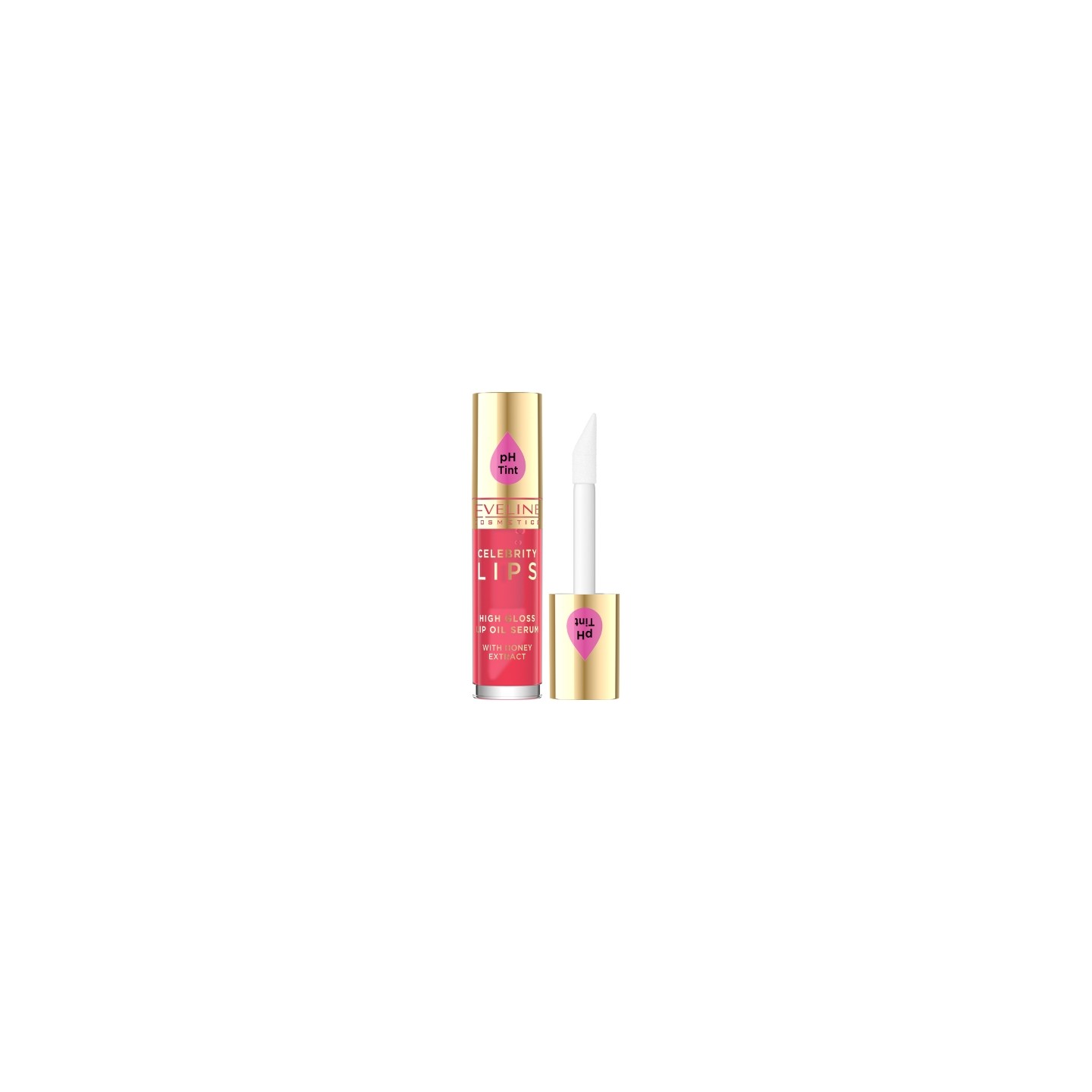 Eveline Celebrity Lips Olejek - serum do ust /04/ Red 5 ml Eveline Celebrity Lips Olejek - serum do ust /04/ Red 5 ml
