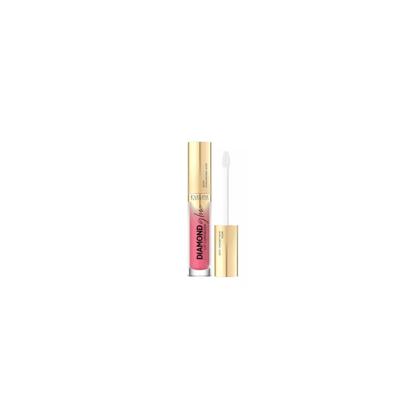Eveline Diamond Glow Lip Luminizer Błyszczyk do ust z kwasem hialuronowym /09/ 4,5 ml Eveline Diamond Glow Lip Luminizer Błyszczyk do ust z kwasem hialuronowym /09/ 4,5 ml