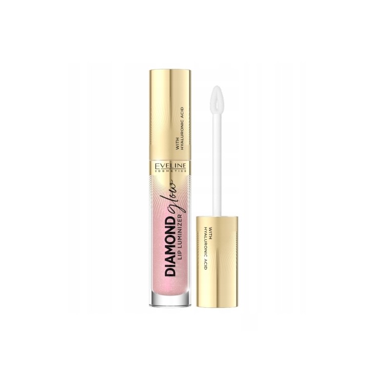 Eveline Diamond Glow Lip Luminizer Błyszczyk do ust z kwasem hialuronowym /14/ 4,5 ml Eveline Diamond Glow Lip Luminizer Błyszczyk do ust z kwasem hialuronowym /14/ 4,5 ml