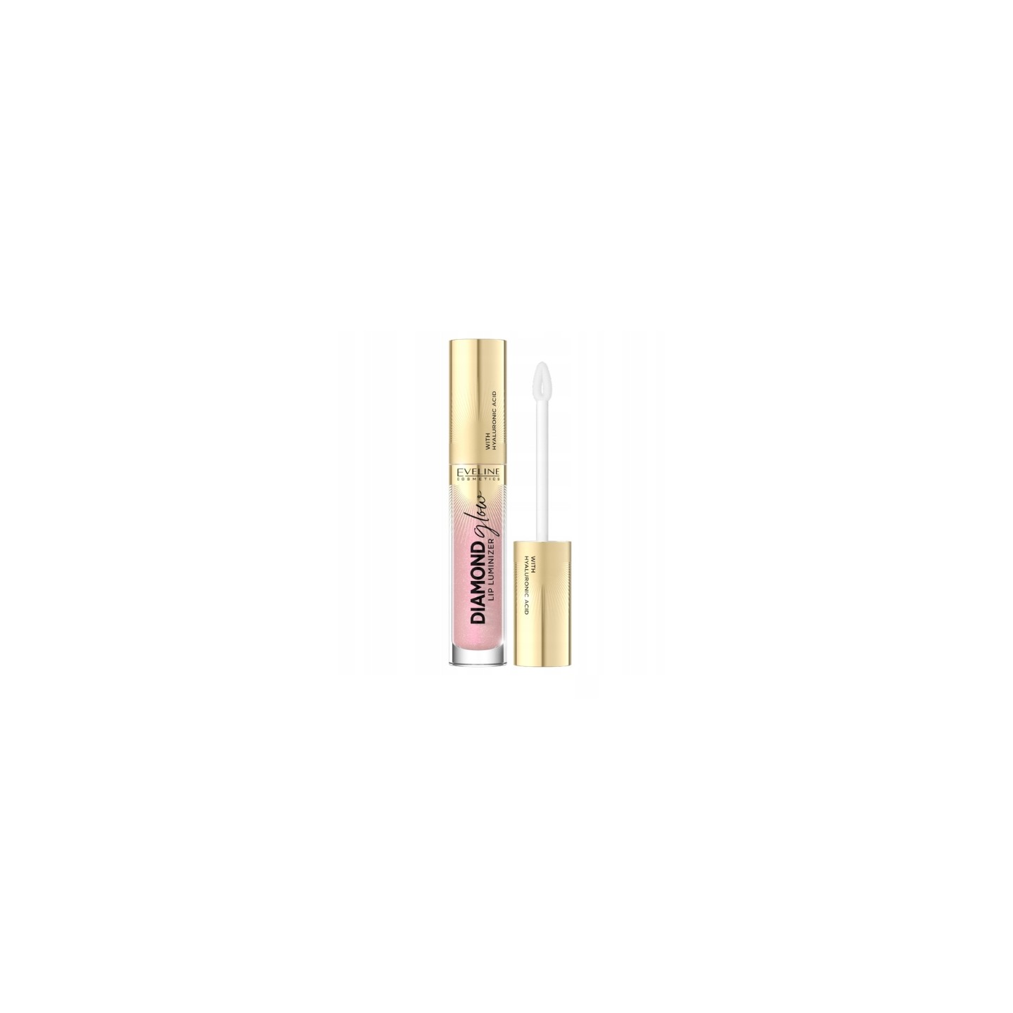 Eveline Diamond Glow Lip Luminizer Błyszczyk do ust z kwasem hialuronowym /14/ 4,5 ml Eveline Diamond Glow Lip Luminizer Błyszczyk do ust z kwasem hialuronowym /14/ 4,5 ml