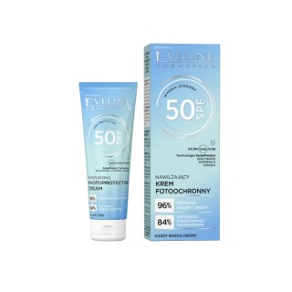 Eveline nawilżający Krem fotoochronny do twarzy SPF50 30 ml