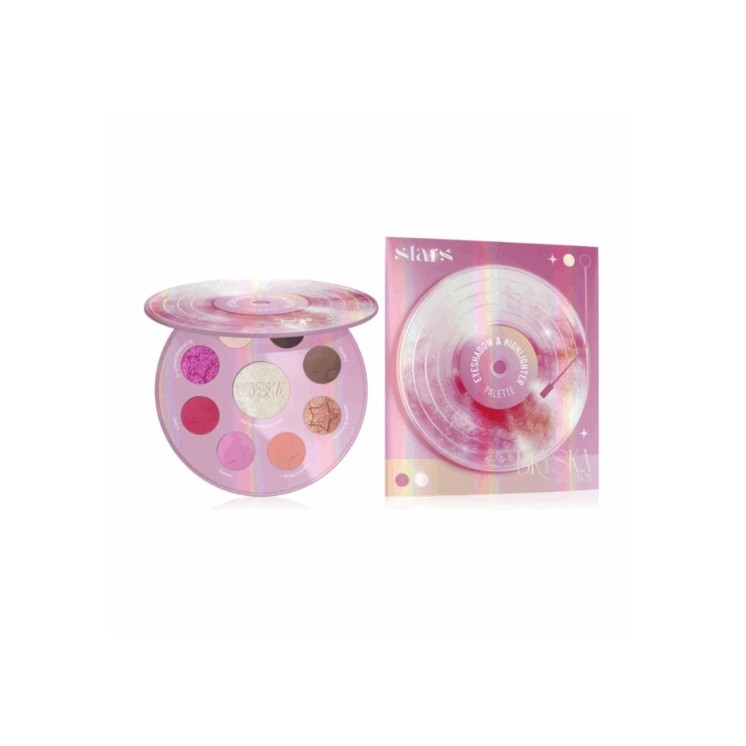 Stars from the Stars x BRYSKA Paleta cieni do powiek z rozświetlaczem 9,7 g
