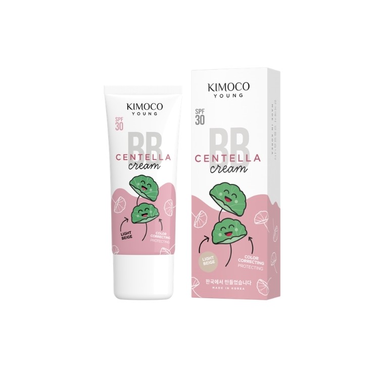 Kimoco Young Centella BB Krem do twarzy SPF30 z ekstraktem z wąkrotki Light Beige 40 ml