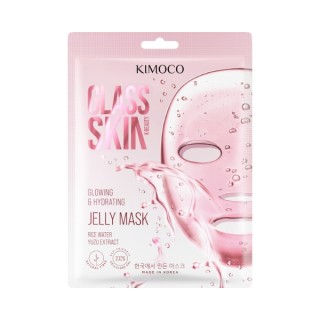 Kimoco Glass Skin  Maska w płachcie do twarzy rozświetlająco-nawilżająca 23 ml