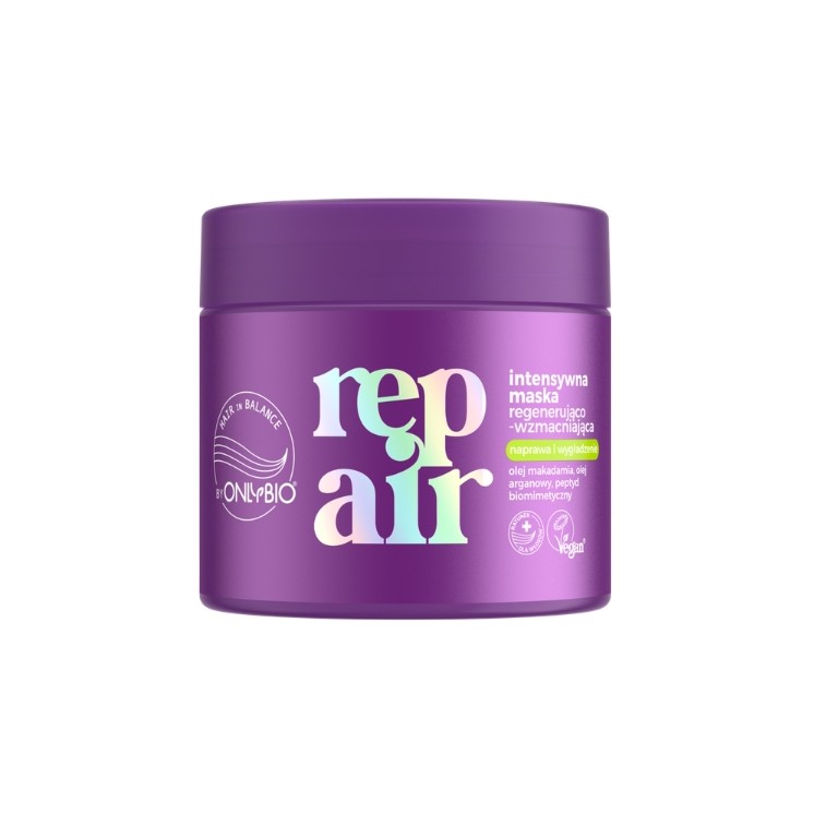 ONLYBIO Hair in Balance Repair intensywnie regenerująco-wzmacniająca Maska do włosów 240 ml