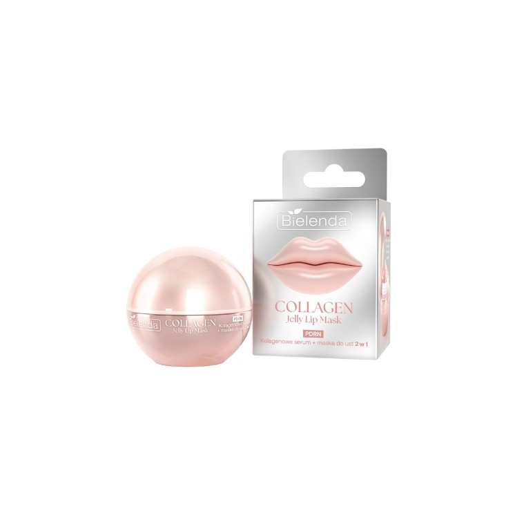 Bielenda Collagen Jelly Lip Mask 2w1 kolagenowe Serum i Maska do ust PDRN 8 g