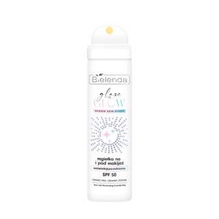 Bielenda Glaze & Glow rozświetlająco-nawilżająca Mgiełka do twarzy SPF50 75 ml