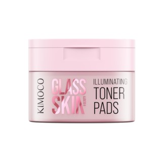 Kimoco Glass Skin rozświetlające Płatki tonizujące do twarzy 60 sztuk