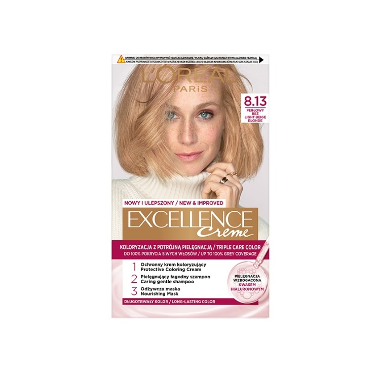 L'oreal Excellence Creme Farba do włosów /8.13/ Perłowy Beż