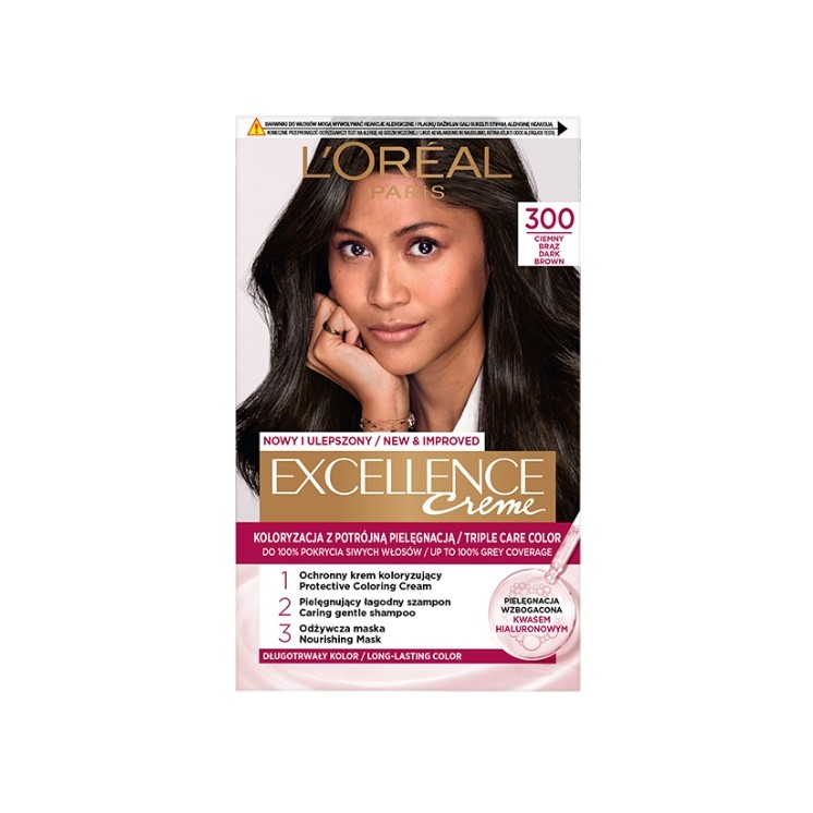 L'oreal Excellence Creme Farba do włosów /3oo/ Ciemny Brąz