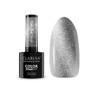 Claresa Alchemy Cat Eye Lakier hybrydowy do paznokci Silver 5 g 