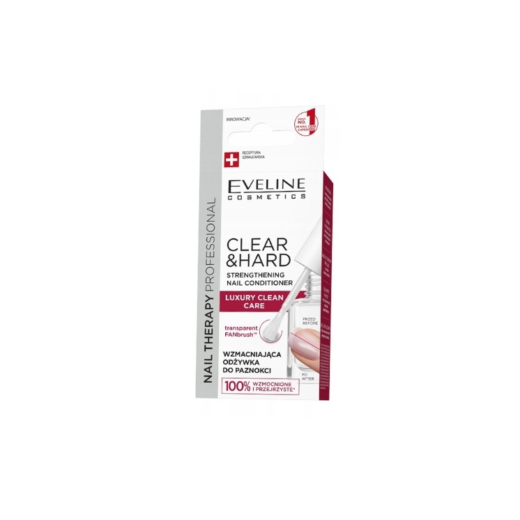 Eveline Professional Nail Therapy Clear & Hard Odżywka do paznokci wzmacniająca 12 ml