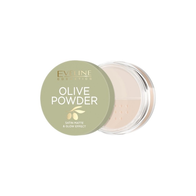 Eveline Olive Powder sypki Puder z ekstraktem z liści i nasion oliwki 8 g