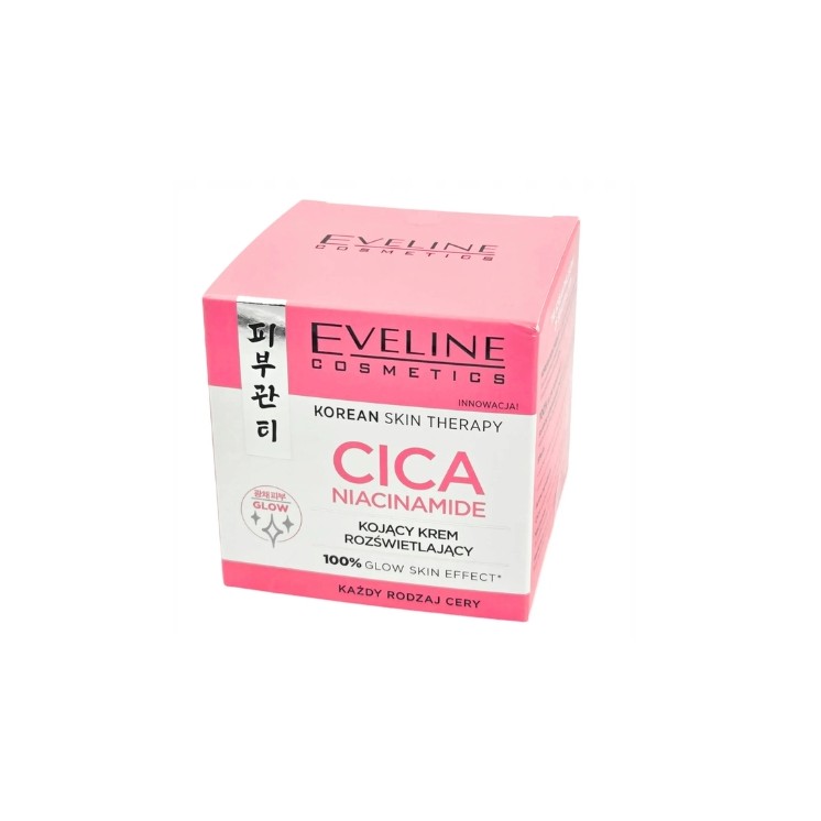 Eveline Korean Therapy kojący Krem rozświetlający z Cica 50 ml