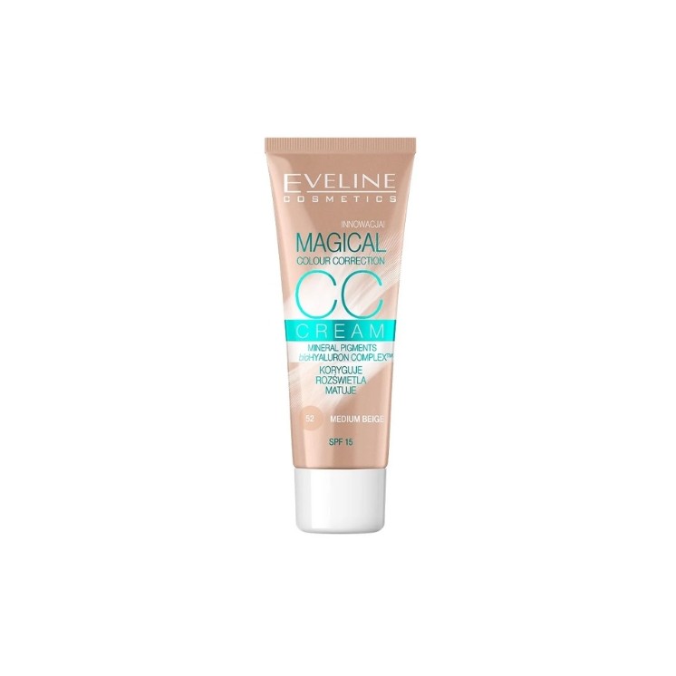 Eveline CC Cream Magical Multifunkcyjny podkład /52/ Medium Beige 30 ml